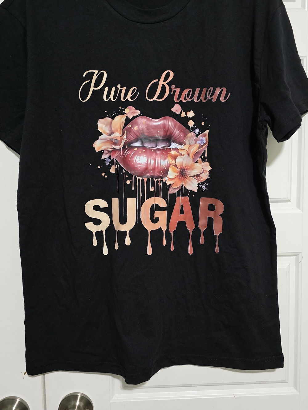 Pure Brown Sugar Graphic Tee - Black